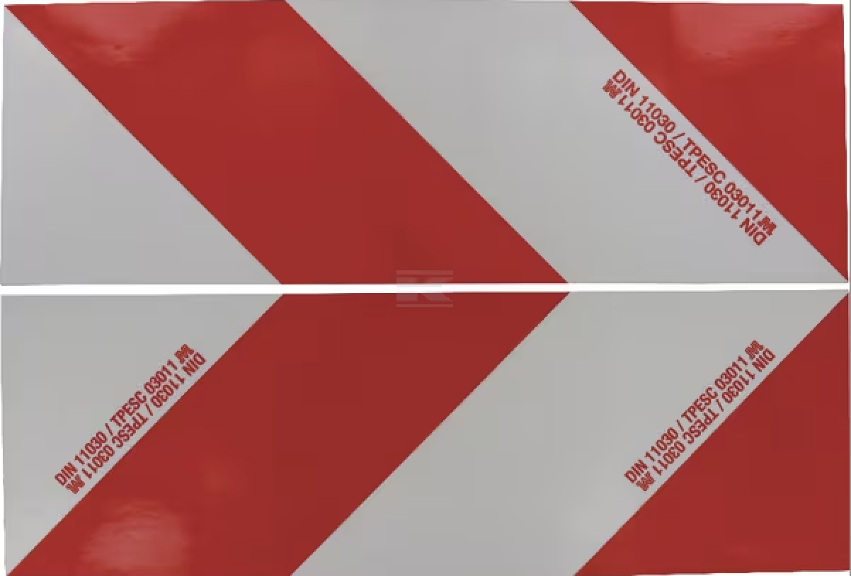 Kit bandas reflectantes adhesivas Blanca/Roja