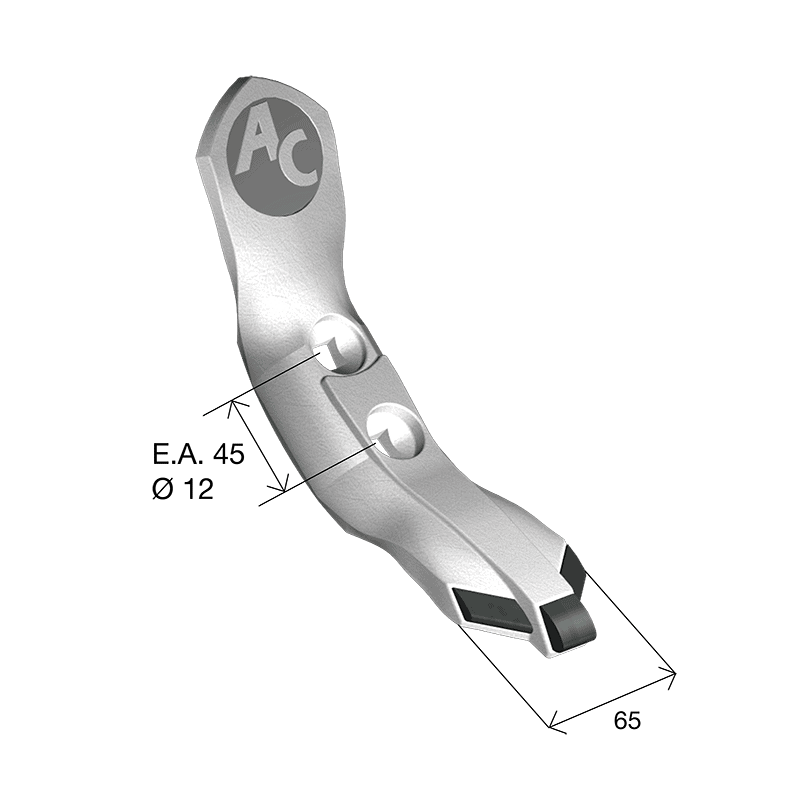 Reja CHISEL antidesgaste AGRICARB SCK 0800 Carburo de tungsteno Kongskilde - Imagen 2